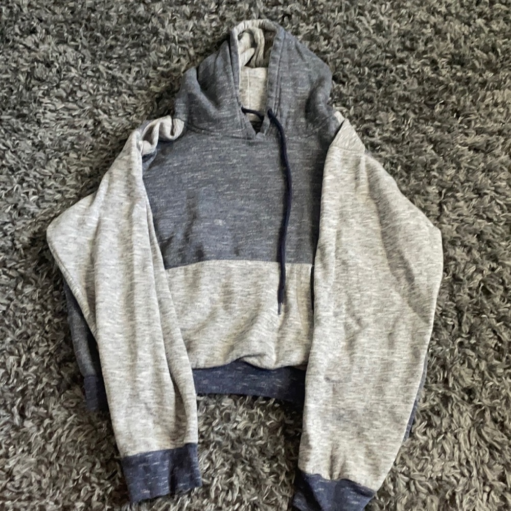 Men’s Blue/Gray Pullover Hoodie - Size XXL - fits like a L